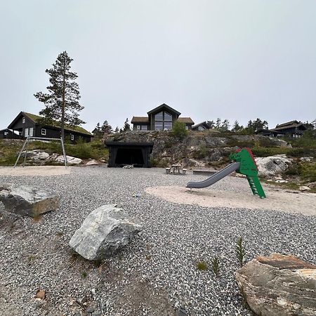Modern Northern Lights Cabin Drangedal Bagian luar foto
