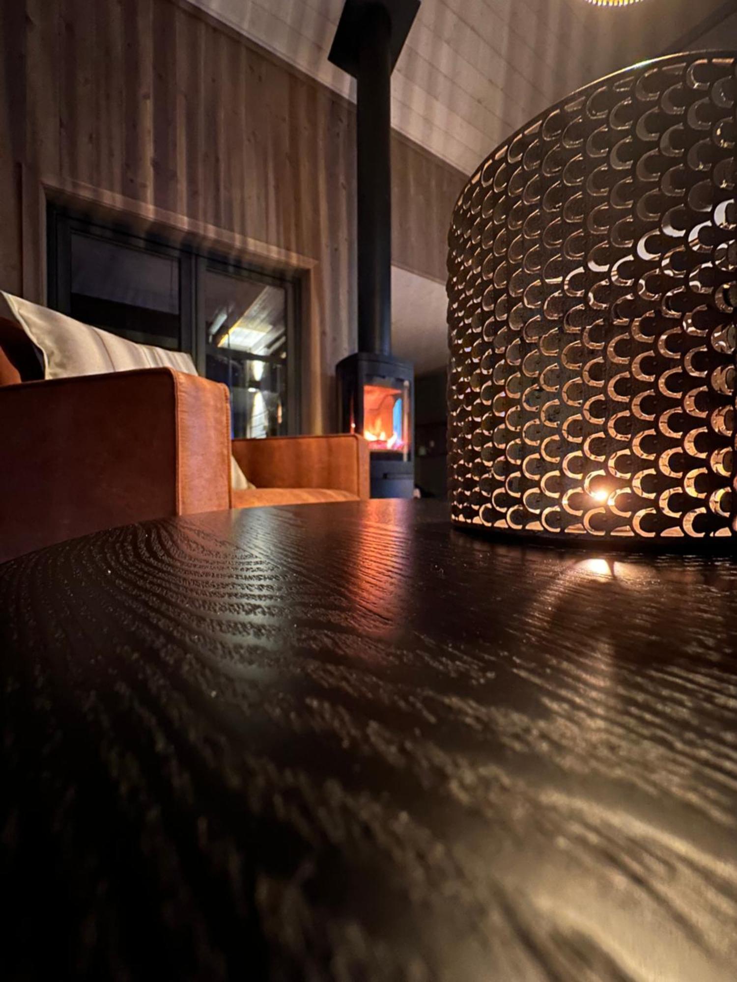 Modern Northern Lights Cabin Drangedal Bagian luar foto