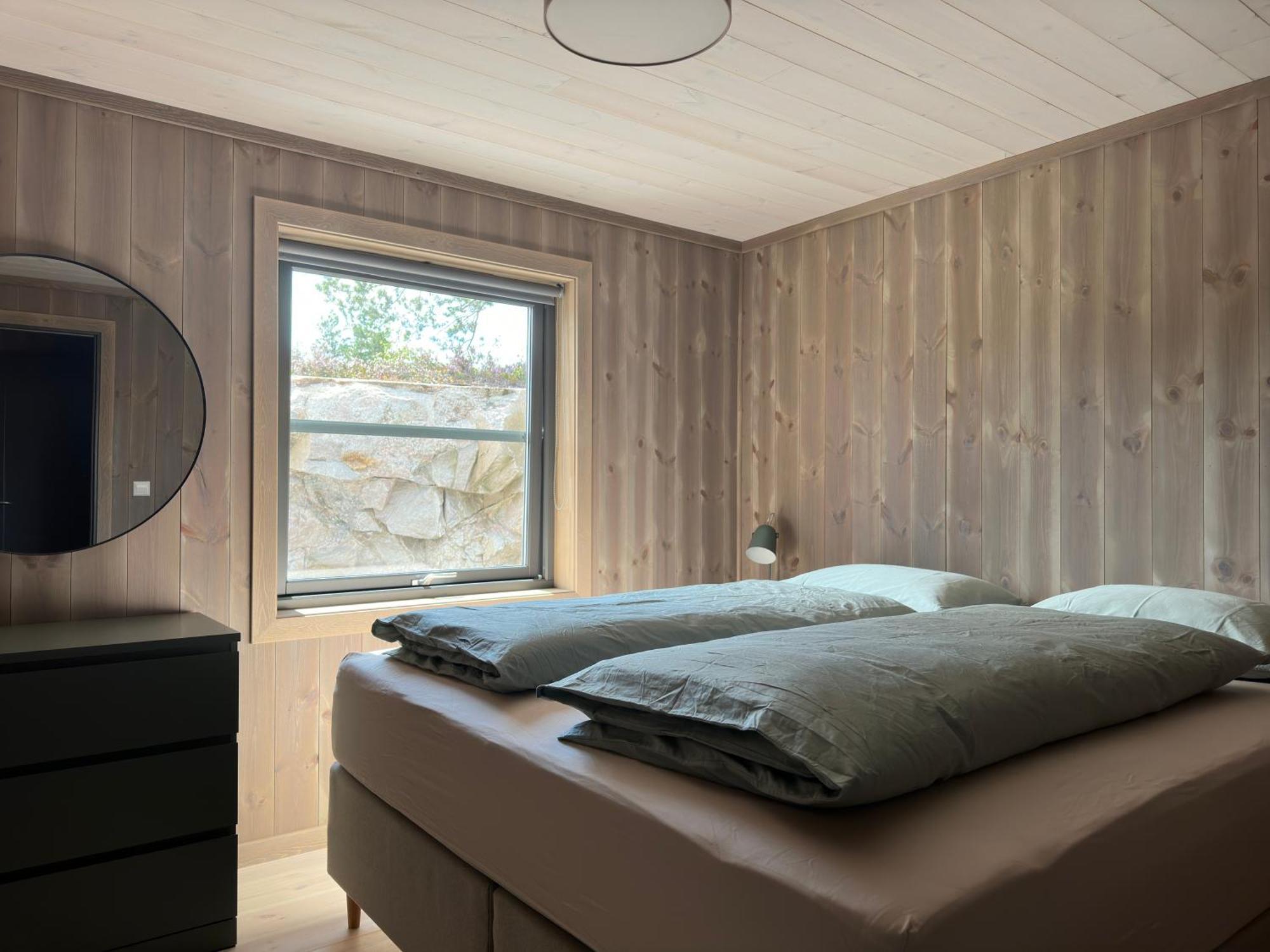 Modern Northern Lights Cabin Drangedal Bagian luar foto