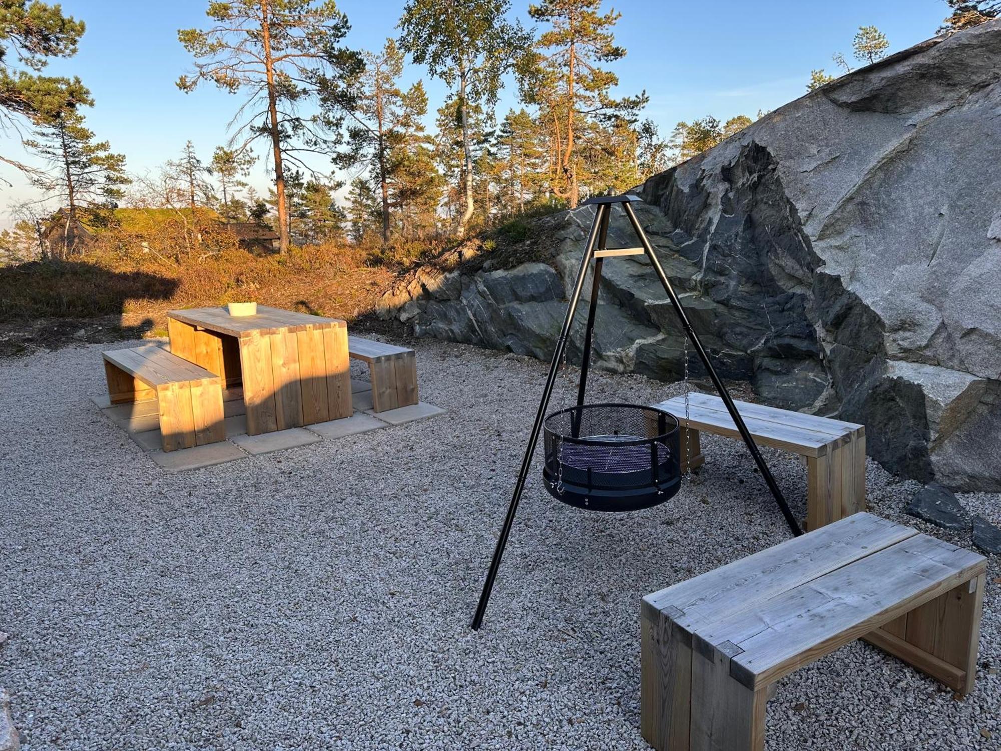 Modern Northern Lights Cabin Drangedal Bagian luar foto
